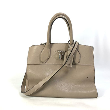 Louis Vuitton Handbag City Steamer MM M53017 Calfskin Galle Gray