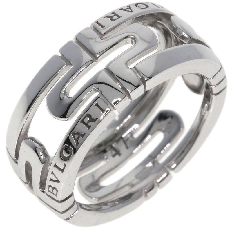 Bvlgari Bulgari Parentesi #47 Ring 18K White Gold Ladies