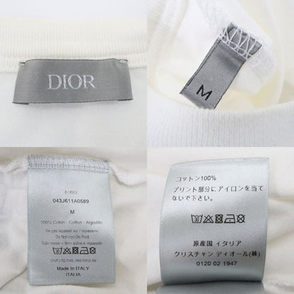 Dior Atelier Logo Long Sleeve T-shirt 043j611a0589 M Size White Cotton