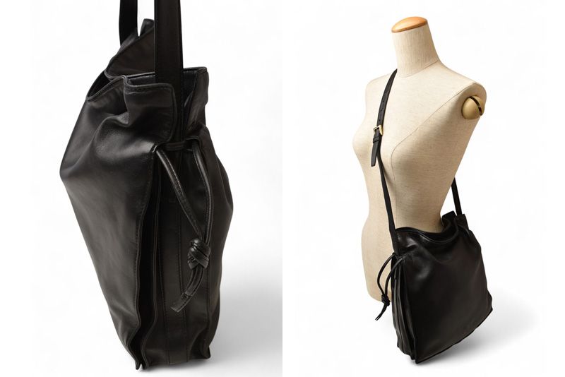 Loewe Flamenco Shoulder Bag Crossbody Anagram Loewe Bag Black Vintage