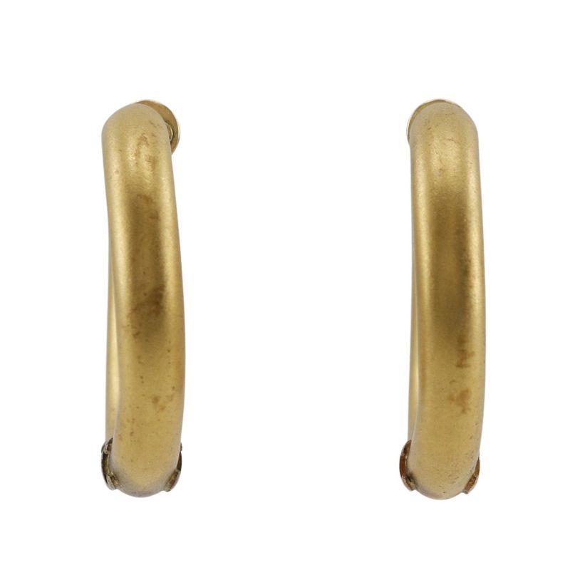 Chanel Coco Loop Vintage Gold Plated Ladies 22.6g Earrings