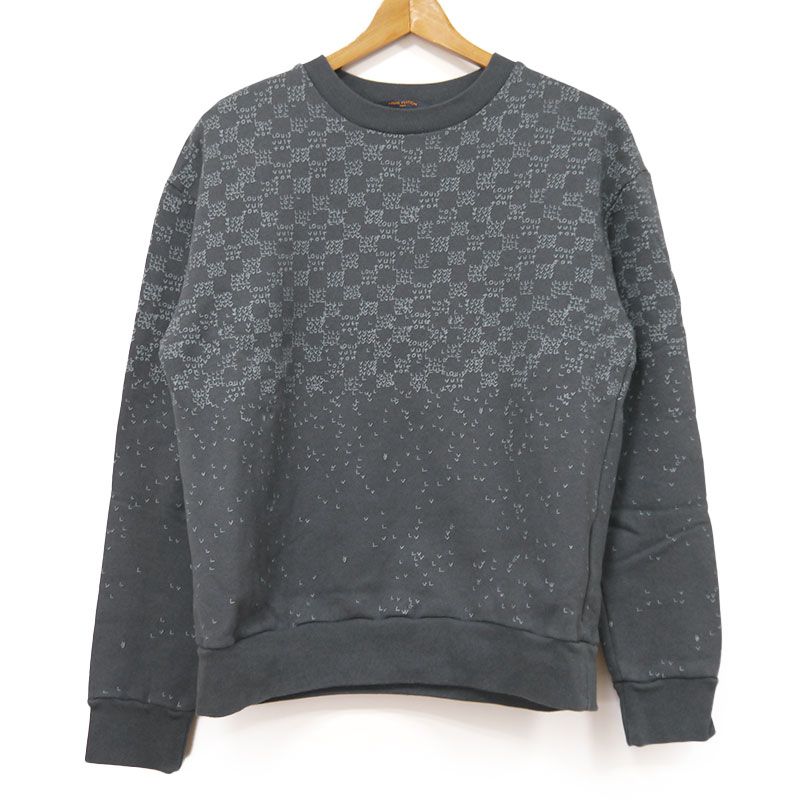 Louis Vuitton Sweatshirt Damier Spread Size M Gray