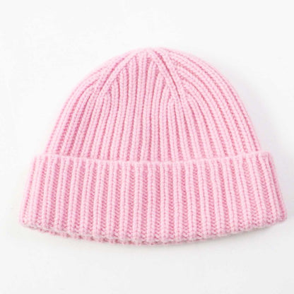 Gucci 764594 Wool Cashmere Current Double G Leather Usage Knit Cap Pink Gold