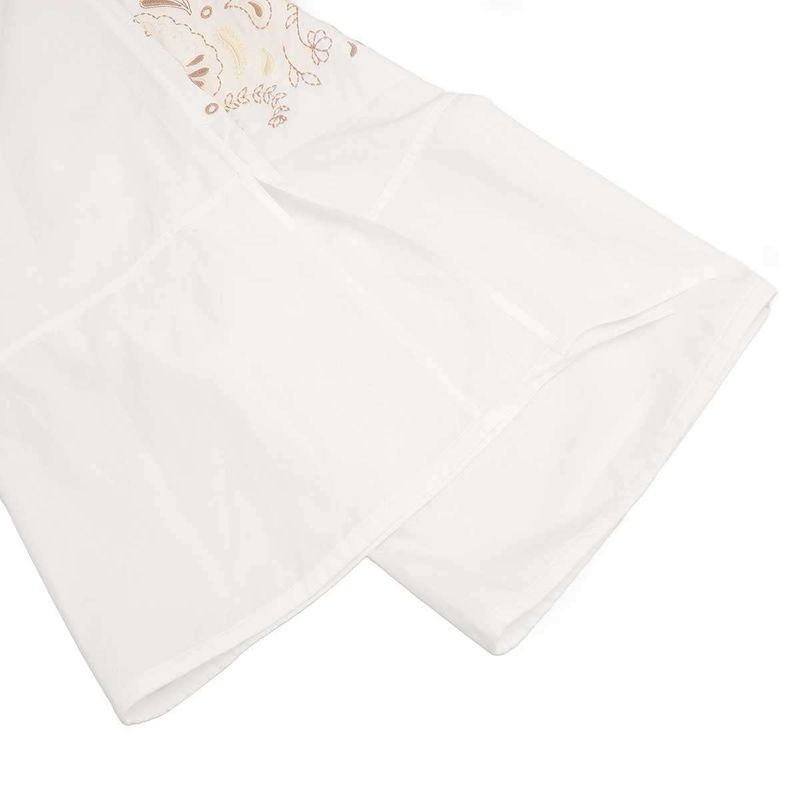 Hermes 25ss Embroidery Wide Blouse Shirt H5e3616da White 38