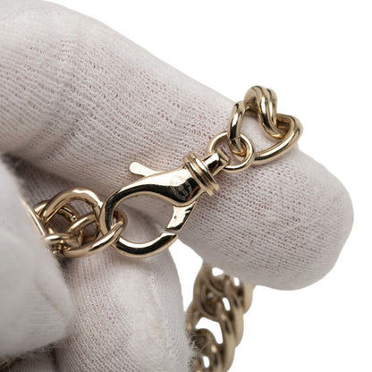 Chanel Coco Mark Chain Bracelet Gold Plated Rhinestone Ladies Chanel