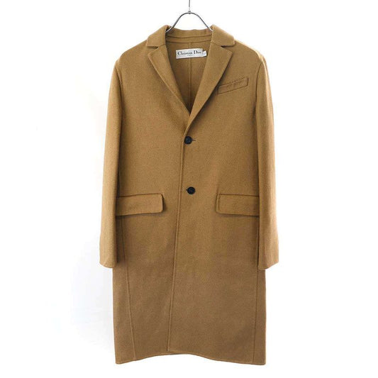 Christian Dior Camel Wool Chester Coat 840m02a0012 Camel 34