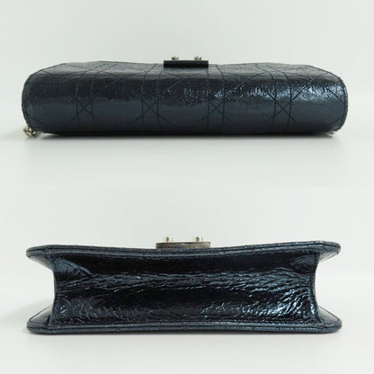 Dior Miss Dior Wallet Chain Shoulder Bag Metallic Blue - Svhardware