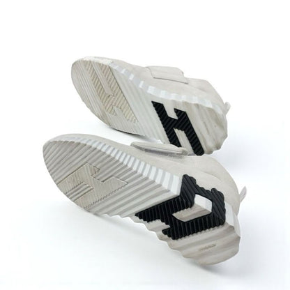 Hermes H Sneakers Shoes Suede Fabric White Velcro