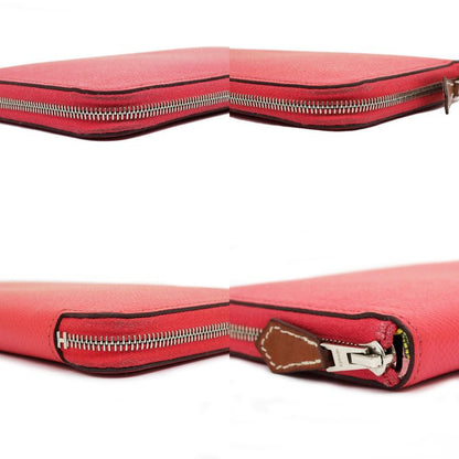 Hermes Azap Long Silk-in Vo-epson Pink Silver-hardware A Engraved Long