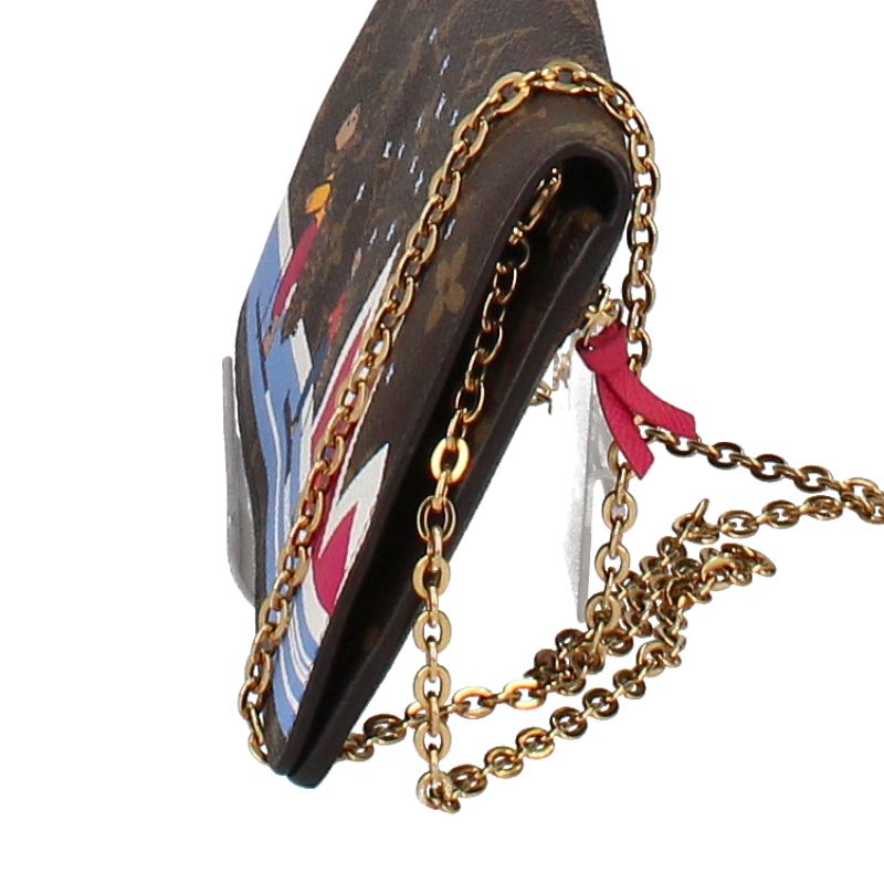 Louis Vuitton Pochette Weekend M63857 Monogram Women's Shoulder Bag Brown