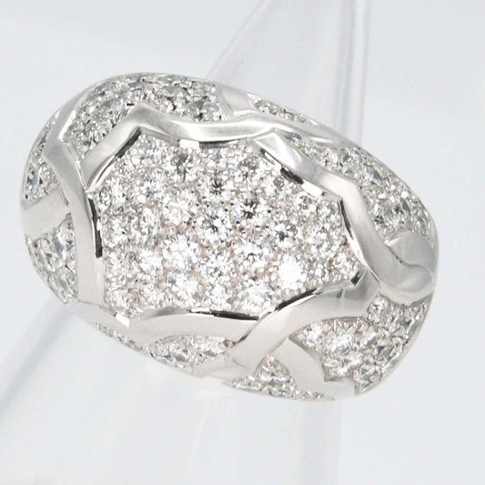 Finished Chanel Ring No 10 Camellia Dome #50 7l1336 750 D 18.2g Jewelry H17479