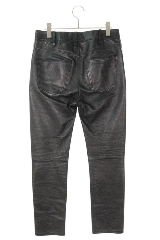 Celine 23AW 2g300280d Lou Jeans Soft Lambskin Leather Long Pants Men 46