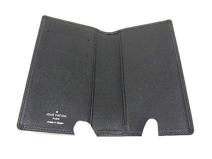 Louis Vuitton R20425 Taiga Agenda Poche Notebook Cabas Address Book Black
