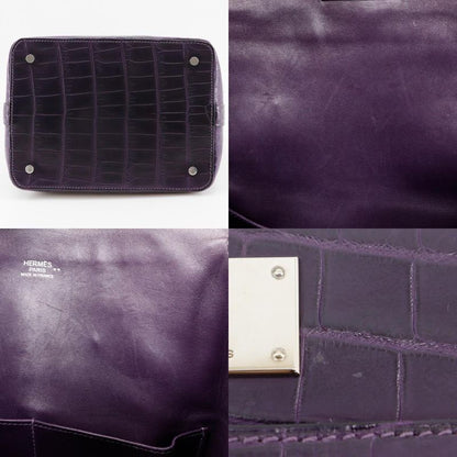 Hermes Toolbox 20 2WAY Shoulder Niloticus Amethyst Purple □O Ladies Handbag