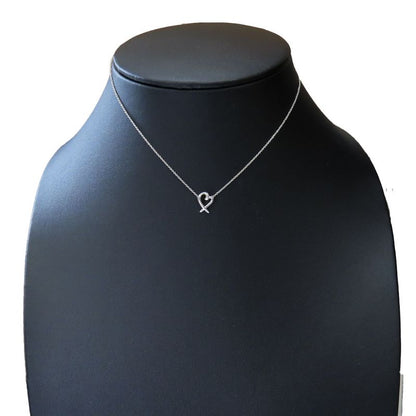 Tiffany & Co Necklace Mini Loving Heart 925 Silver Approx 1.5g Silver Paloma