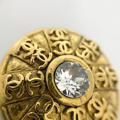 Chanel Earrings Gold Coco Mark GP