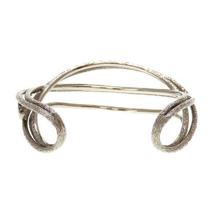 Christian Dior CD Logo Metal Silver Bracelet Bangle 0029 Christian Dior