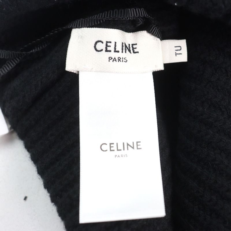 Celine 2a07z666q Embroidered Beanie 100% Wool Logo Embroidered Gradient Sequin