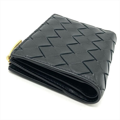 Bottega Veneta Intrecciato Bifold Wallet Leather 742330 VCPP 38425 Black