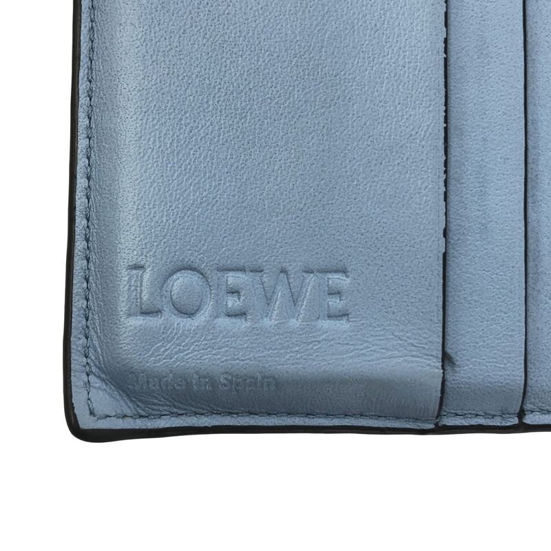 Loewe - SGC Compact ZIP Wallet Anagram Logo Leather Compact Wallet Purse - Off