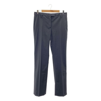 Prada - Wool Straight Slacks Pants - 40S - Black - Women's