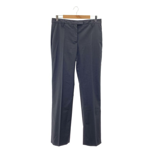 Prada - Wool Straight Slacks Pants - 40S - Black - Women's