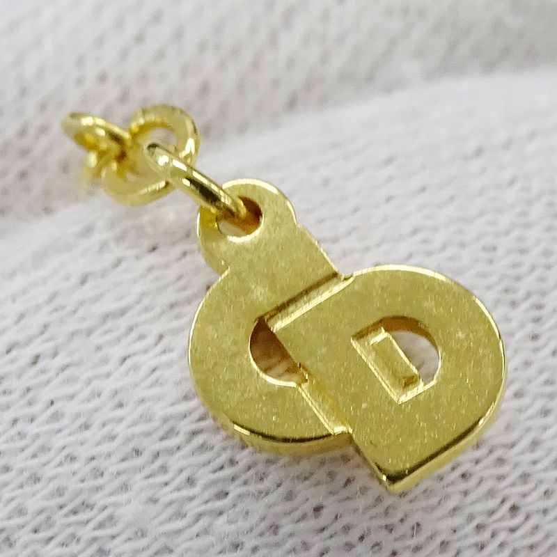 Dior Necklace Women's Brand Logo GP Gold Accessories