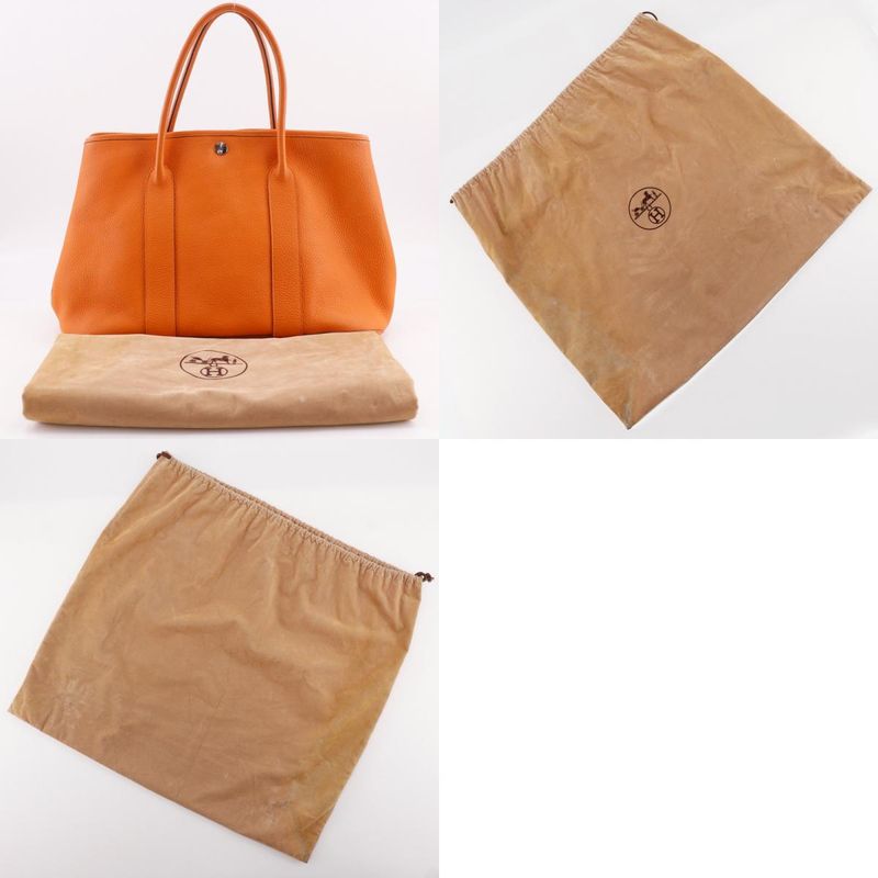 Hermes Garden Party 36 PM Negonda Orange □O Ladies Tote Bag