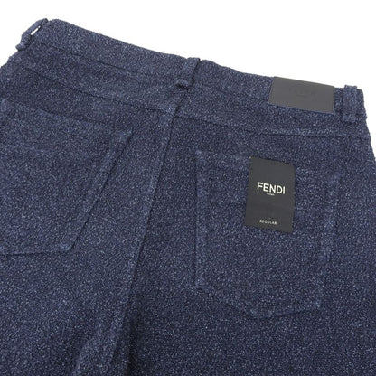 Fendi 2024item Tweed Back Logo Pockets Straight Pants 33 34 Men's 24AW