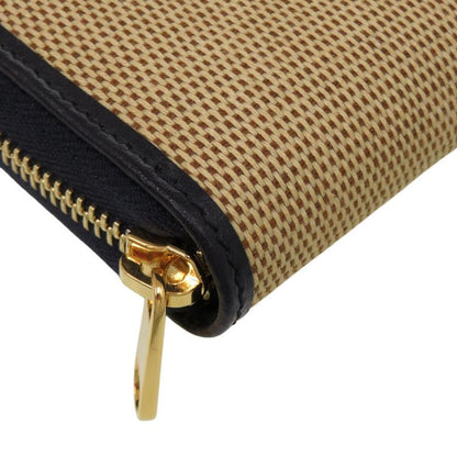 Gucci 1955 Horsebit 621889 0416 Canvas Leather Beige Long Wallet 0392 Gucci