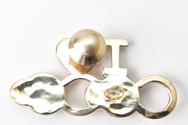 Chanel Brooch Pin Badge Pin Brooch I LOVE COCO Heart Motif 230620