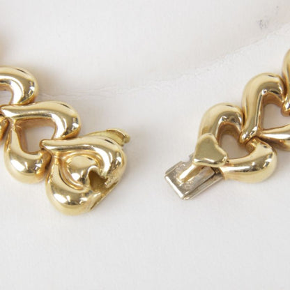 18K Van Cleef & Arpels Heart Link Choker Necklace With Certificate Of