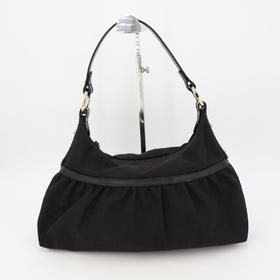 Fendi Chef Bag Zucca Pattern Current Model One Shoulder Black Canvas