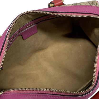 Gucci GG Plus GG Supreme 409529 Beige X Red X Multi Leather