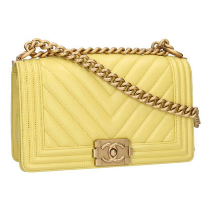 Chanel Boy Chanel 25 Calfskin Chevron Shoulder Bag For Men