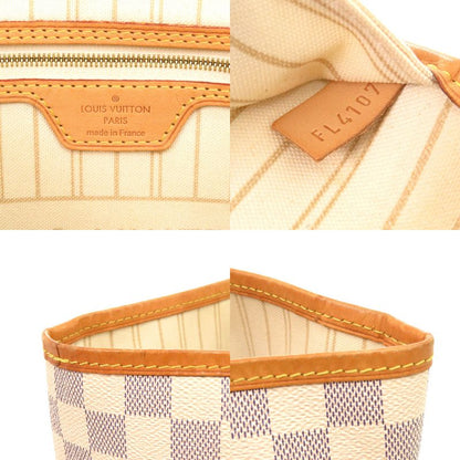 Louis Vuitton Neverfull GM Damier Azure N41360 Tote Bag With Pouch LV 0289