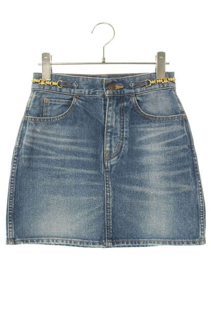 Celine 2s1017173n Triomphe Chain Embellished Short Skirt Women 24