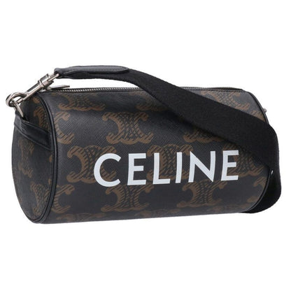 Celine 110052ekk Triomphe Canvas Cylinder Shoulder Bag Men's