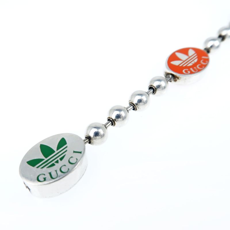 Gucci Adidas Collaboration Bracelet Ball Chain 18 Ag925 Multicolor