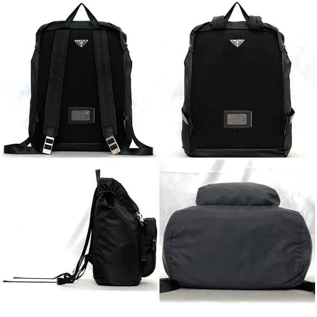 Prada Backpack Black NERO Tessuto V135 Excellent Condition Nylon