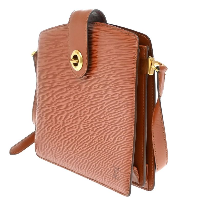 Louis Vuitton Capuchin Shoulder Bag Epi Kenya Brown 65ka782