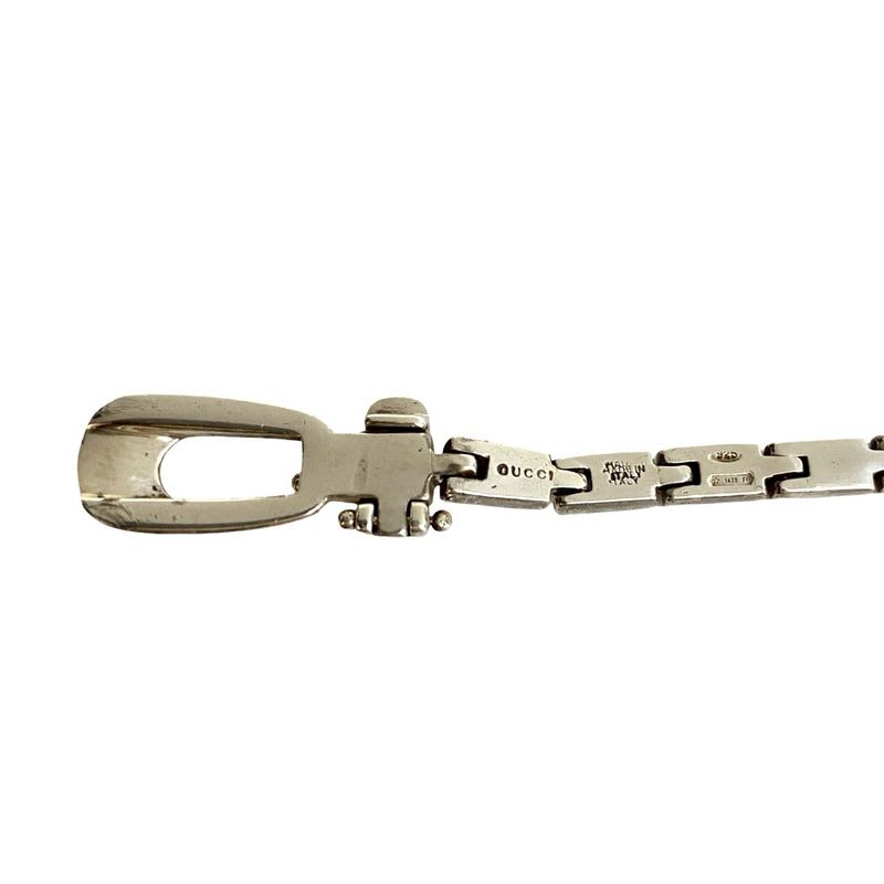 Gucci ID Bracelet Silver 925 Bangle Accessories 474-4