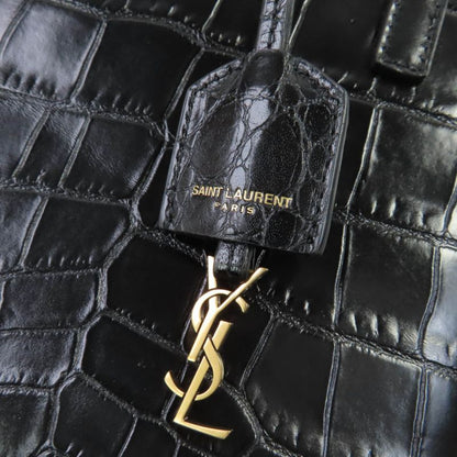 Saint Laurent Paris 712367 Mini Toy Shopping Leather Croc Shape Pressed 2WAY