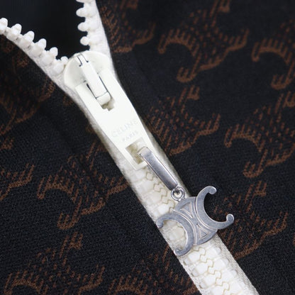 Celine 23SS 2y74a366 Monogram Triomphe Charm Logo Embroidery Zip-up Tracksuit