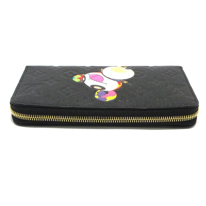 Louis Vuitton Monogram Panda LV X TM Zippy Wallet M14160 Noir Black Leather