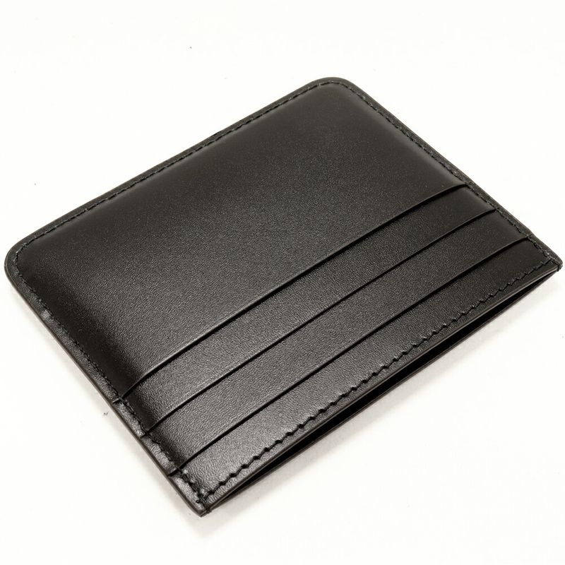 Cartier Card Case Passcase C De Cartier Simple Card Holder Calfskin Black