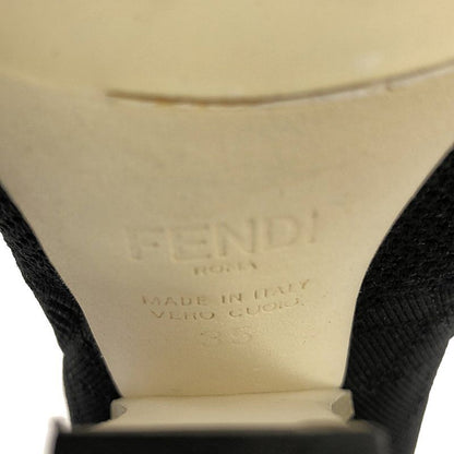 Fendi Rococo Heeled Sock Boots - Women's - 35 - Black
