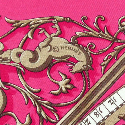 Hermes Carre 45 Scarf Astrology Petit Carre DIES ET HOPE Silk Pink