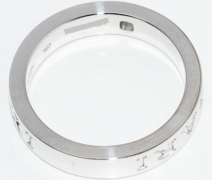 Bulgari Ring 18K White Gold Diamond 1p(004ct) Bzero1 Ring (double Logo Ring )