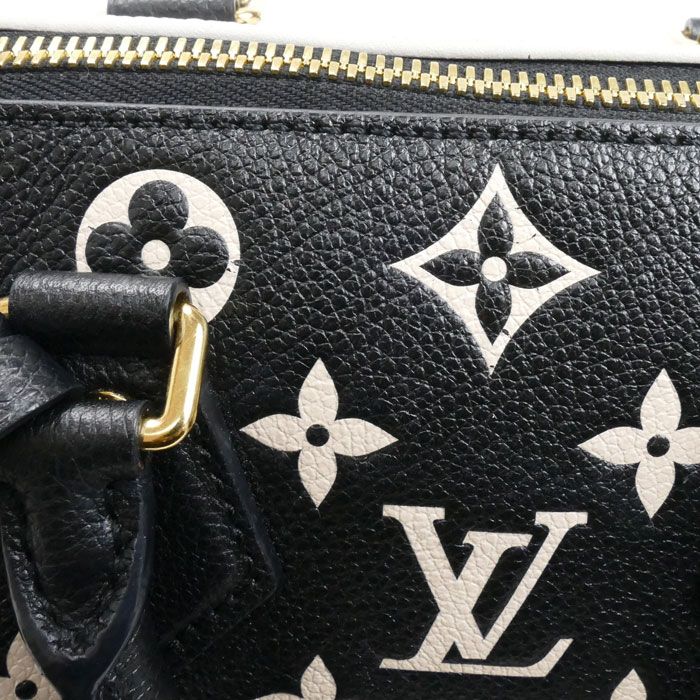 Louis Vuitton Speedy Bandoliere 20 Boston Bag Monogram Empreinte Black White